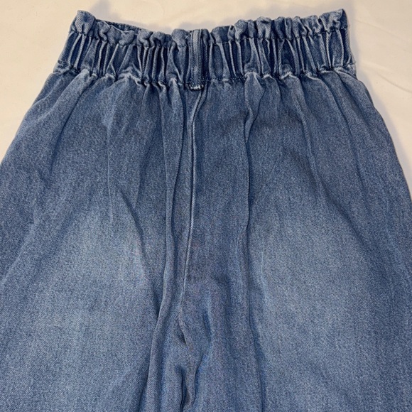 Casual Blue Wide-Leg Jeans for Women - Picture 5 of 8